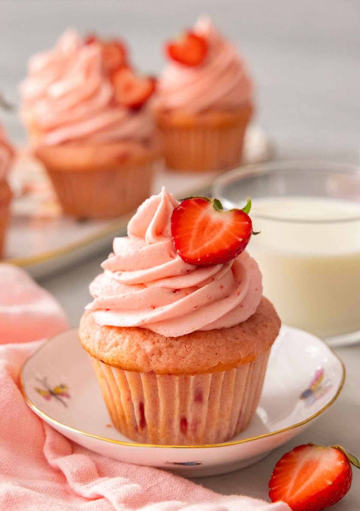 strawberry cupcake